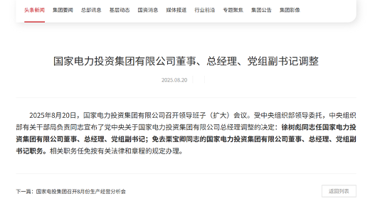 徐树彪任国家电投董事、总经理、党组副书记(图1)