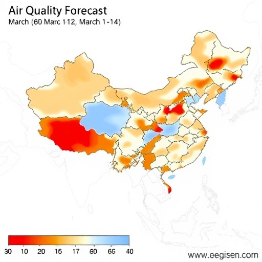 全国空气质量预报会商：PM2.5主导污染，沙尘影响西北(图1)