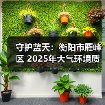 守护蓝天：衡阳市雁峰区 2025年大气环境质量明显改善(图2)