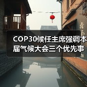 COP30候任主席强调本届气候大会三个优