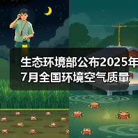 生态环境部公布2025年7月全国环境空气