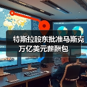 特斯拉万亿美元薪酬方案通过，股价下跌引争议(图1)