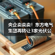 央企卖卖卖！东方电气集团再转让3家光伏公司股权(图1)