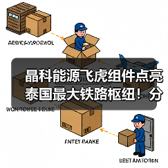 晶科能源飞虎组件点亮泰国最大铁路枢纽!分布式光伏新标杆(图3) 泰国最大铁路枢纽分布式光伏项目如何实现高效发电?(图3)