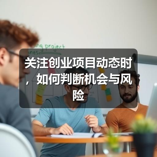 关注创业项目动态时，如何判断机会与风险