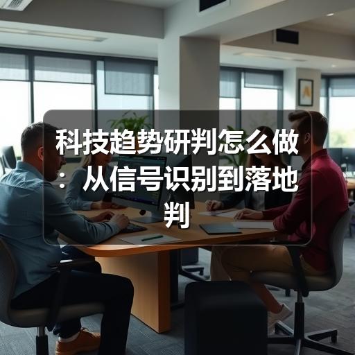 科技趋势研判怎么做:从信号识别到落地判断的实用方法(图2) 科技趋势研判怎么做:从信号识别到落地判断的实用方法(图2)