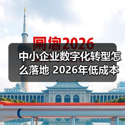 中小企业数字化转型怎么落地 2026年低成本入门路径拆解 - 玄熵良天资讯