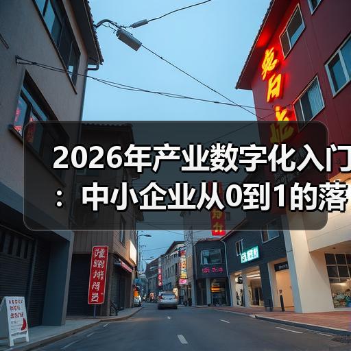 2026年产业数字化入门：中小企业从0到1的落地路径拆解 - 玄熵良天资讯