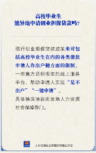 高校毕业生创业贷款,原来可以这样异地申请(图1) 高校毕业生创业贷款,原来可以这样异地申请(图1)